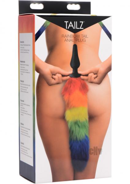 Tailz Rainbow Tail Silicone Butt Plug