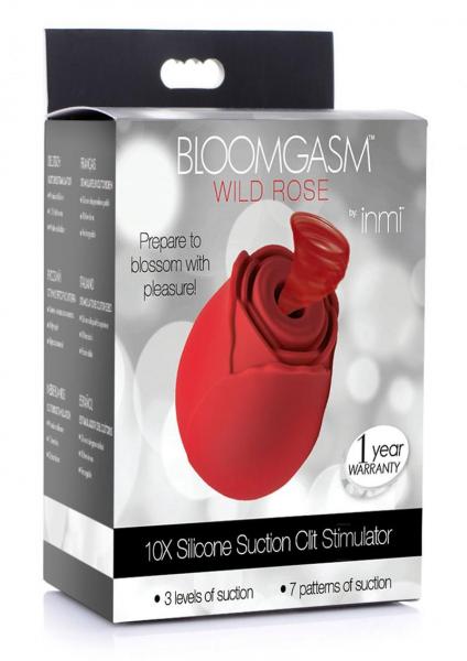 Bloomgasm Wild Rose 10x Silicone Clit Stimulator