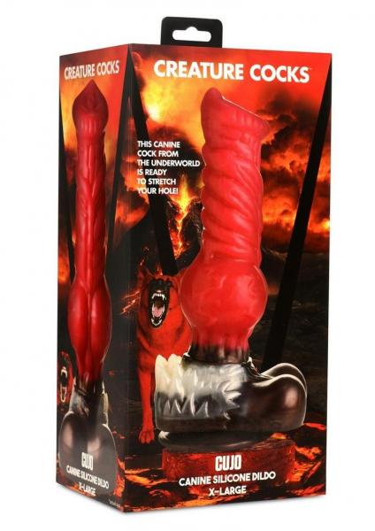 Creature Cocks Cujo Dildo Xl Red/blk