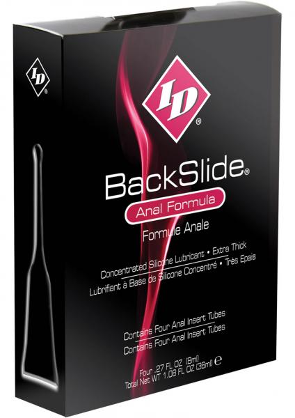 Id Backslide Anal Inserts 8ml (4 Inserts Per Box)