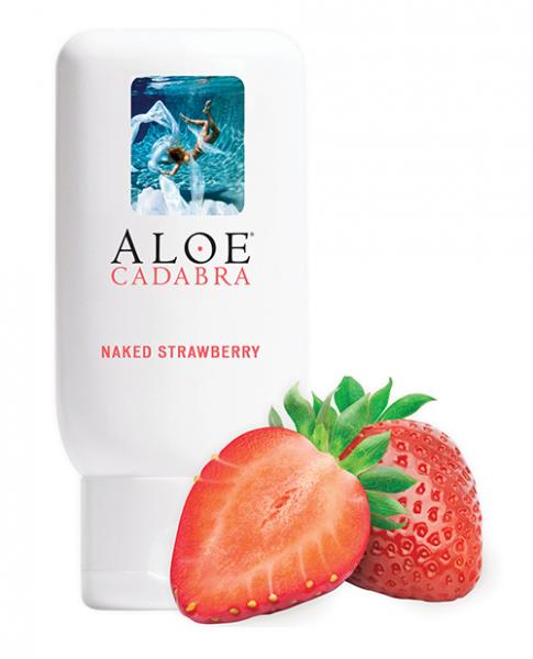 Aloe Cadabra Organic Lubricant - 2.5 Oz Bottle Naked Strawberry