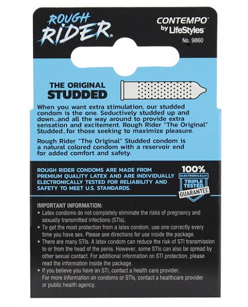 Rough Rider Studded Condom 3 Pack