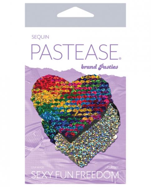 Pastease Color Changing Flip Sequins Heart Rainbow O/S