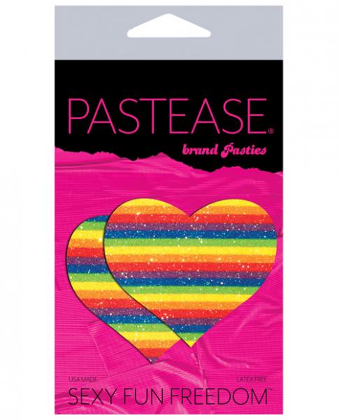 Pastease Glitter Rainbow Heart Pasties