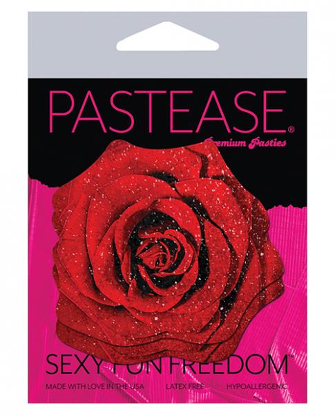 Pastease Glitter Velvet Blooming Rose Red O/S