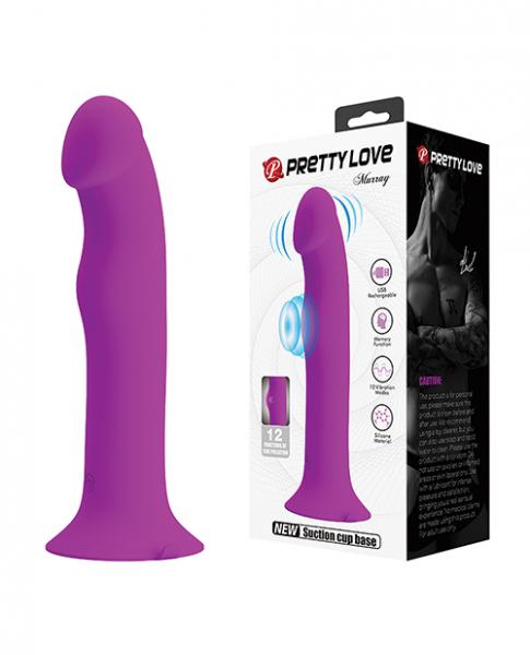 Pretty Love Murray Pulsating Dildo - Black