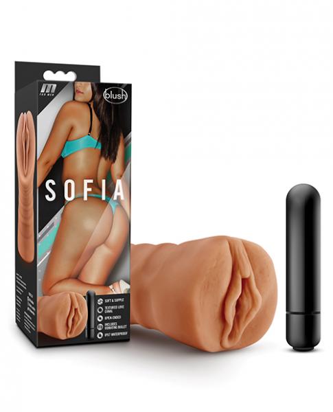 M For Men Sofia Mocha Tan Vagina Stroker