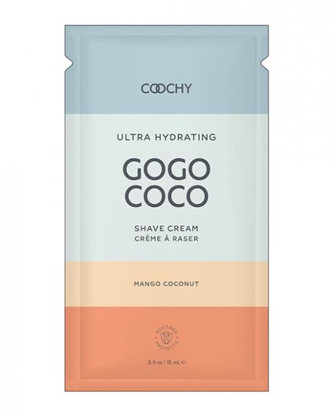 Coochy Ultra Hydrating Shave Cream Foil - .35 Oz Mango Coconut