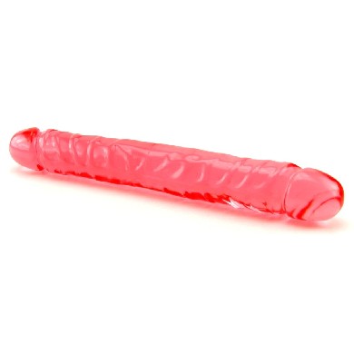 Jellies Jr Double Dong 12 Inch - Pink