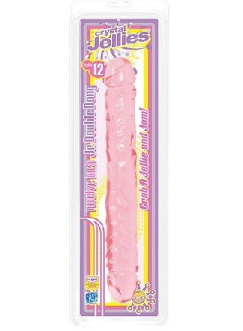 Jellies Jr Double Dong 12 Inch - Pink