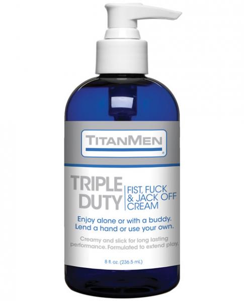 Titanmen - Triple Duty Fist, Fuck & Jack Off Cream 8oz.