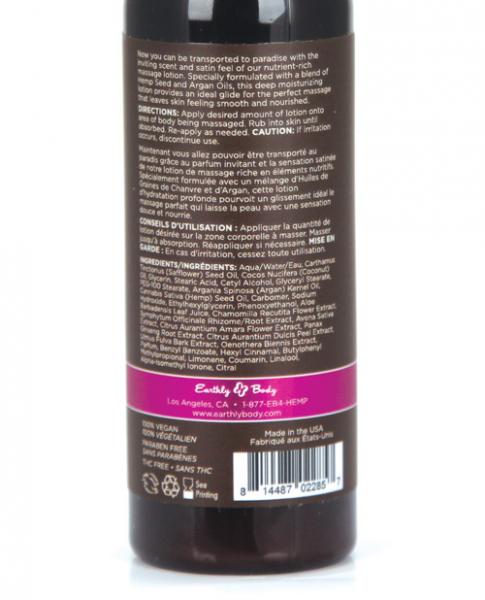 Earthly Body Massage Lotion Skinny Dip 2oz