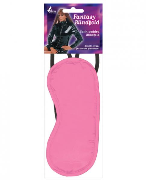 Satin Fantasy Blindfold 2 Strap Pink