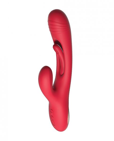 Bora-rabbit Tapping G-spot Vibrator - Red