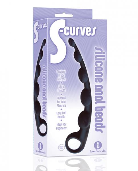 The 9's Ss-curves Curved Silicone Anal Beads