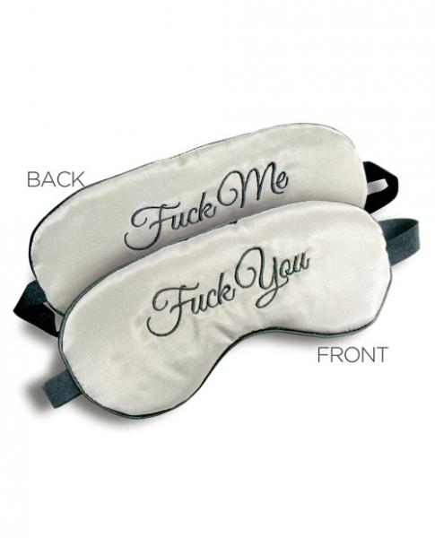 F-ck Me / F-ck You Mask Blindfold Gray