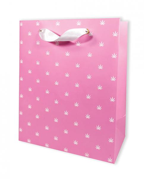 Polka Pot Gift Bag - Pink/white