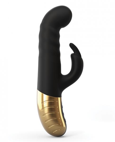 Dorcel G-Stormer Thrusting G-Spot Rabbit Vibrator Black Gold