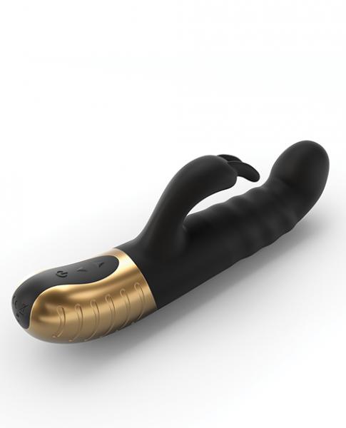 Dorcel G-Stormer Thrusting G-Spot Rabbit Vibrator Black Gold