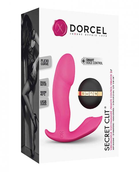 Dorcel Secret Clit Dual Stim Heating And Voice Control Pink