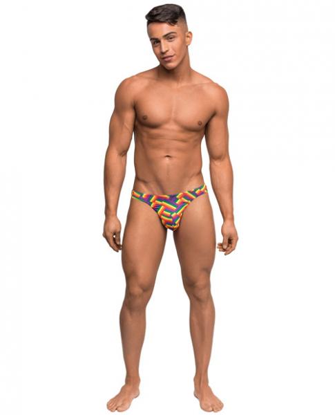 Male Power Pride Fest Bong Thong Print L/xl