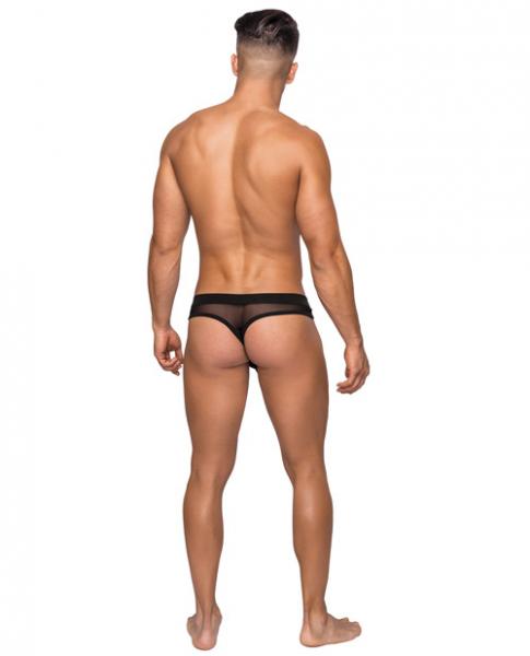 Male Power Hoser Hose Thong Black S/M