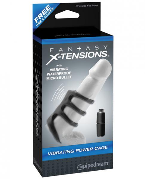 Fantasy X-Tensions Vibrating Power Cage Black