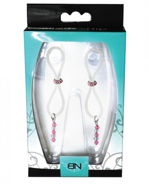 Bijoux De Nip Nipple Halos Pink Gem Slider Pink Clear