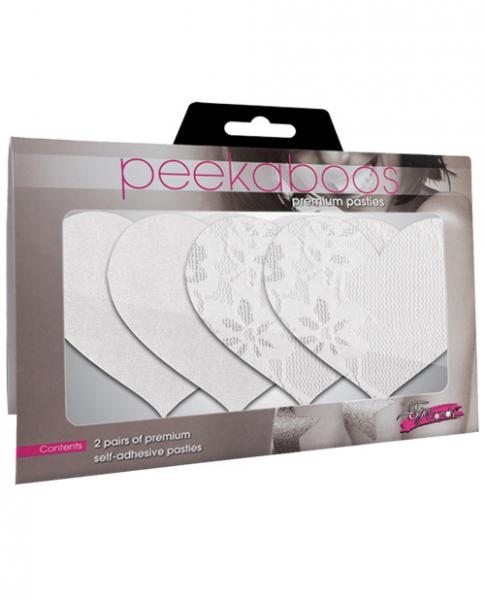 Luminous Hearts Pasties White 2 Pack