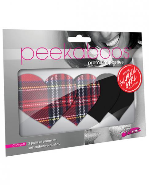 Peekaboos Schoolgirl Hearts Pasties O/S