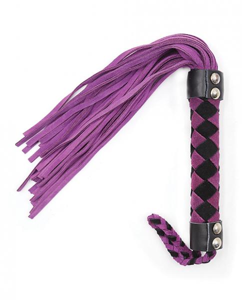 Ple'sur 15.5 In. Leather Flogger Purple