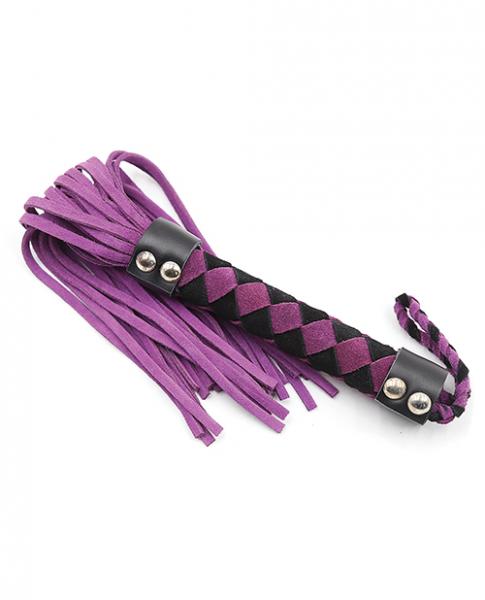 Ple'sur 15.5 In. Leather Flogger Purple