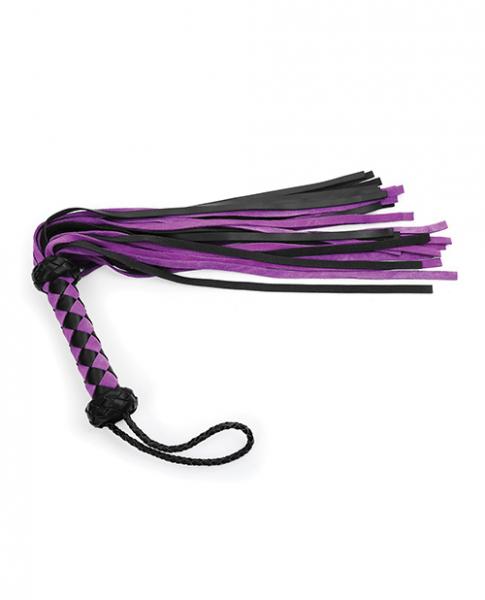 Plesur 22" Leather Flogger - Purple