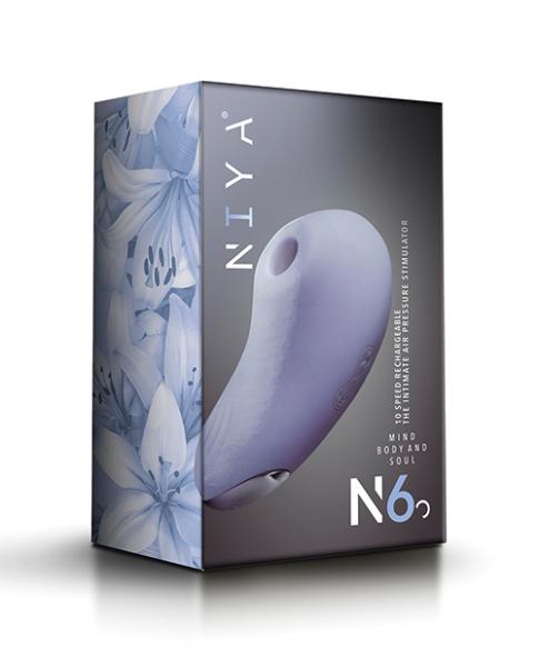 Niya 6 Intimate Air Pressure Stimulator Cornflower Rebranded Packaging