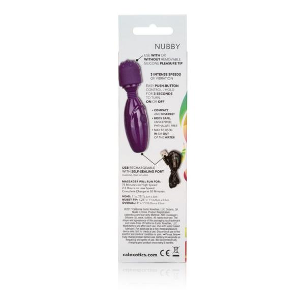 Tiny Teasers Nubby Purple Wand Massager