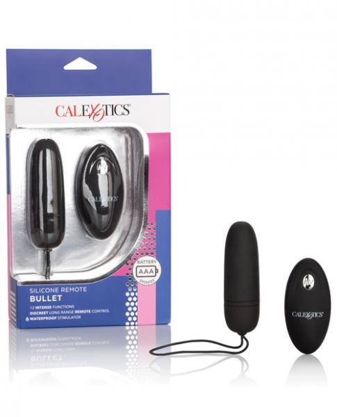 Silicone Remote Control Bullet Vibrator Black