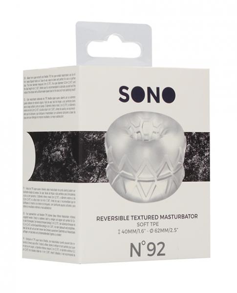 Sona N0. 92 - Reversible Textured Masturbator Clear