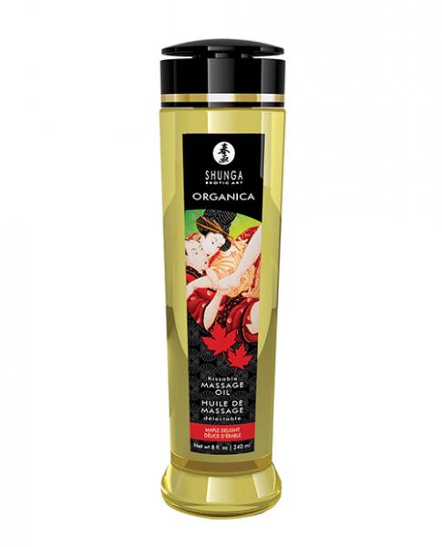 Shunga Organica Kissable Massage Oil - 8 Oz Maple Delight