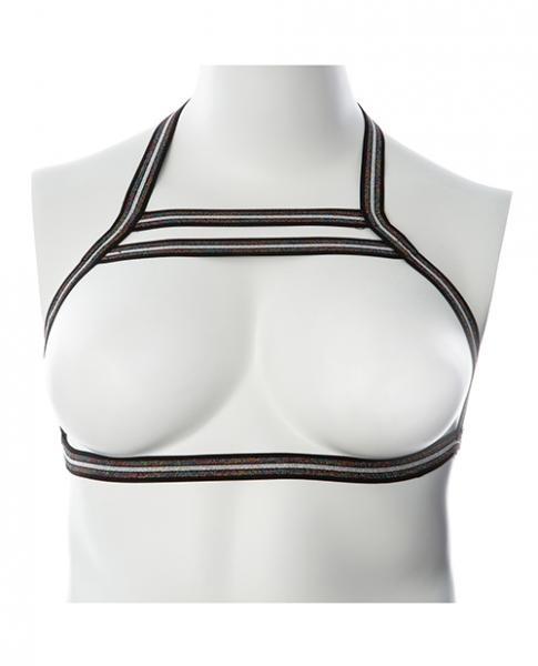 Gender Fluid Silver Lining Harness - Xl-xxxl Black/silver