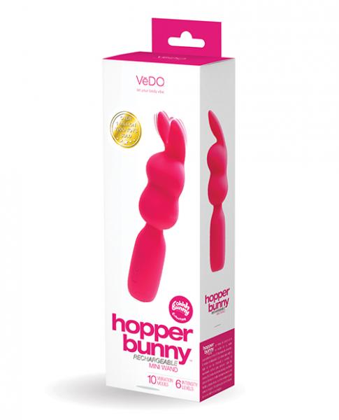 Vedo Hopper Bunny Rechargeable Mini Wand - Pink