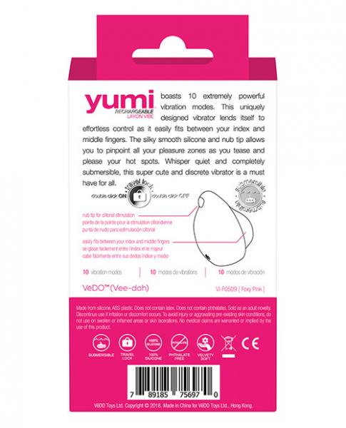 VeDO Yumi Finger Vibe - Foxy Pink