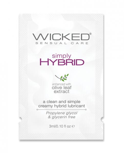 Wicked Sensual Care Simply Hybrid Lubricant - .1 Oz.