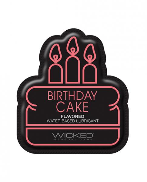 Wicked Sensual Care Water Based Lubricant - .1 Oz Birthday Cake