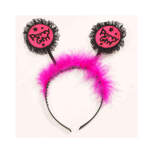 Party Girl Headband-Blk/Pink