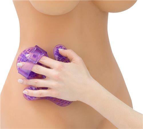 Roller Balls Massager Purple Massage Glove