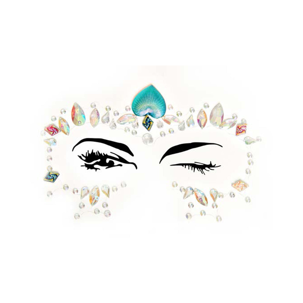 Ariel Adhesive Face Jewels Sticker (6pk)