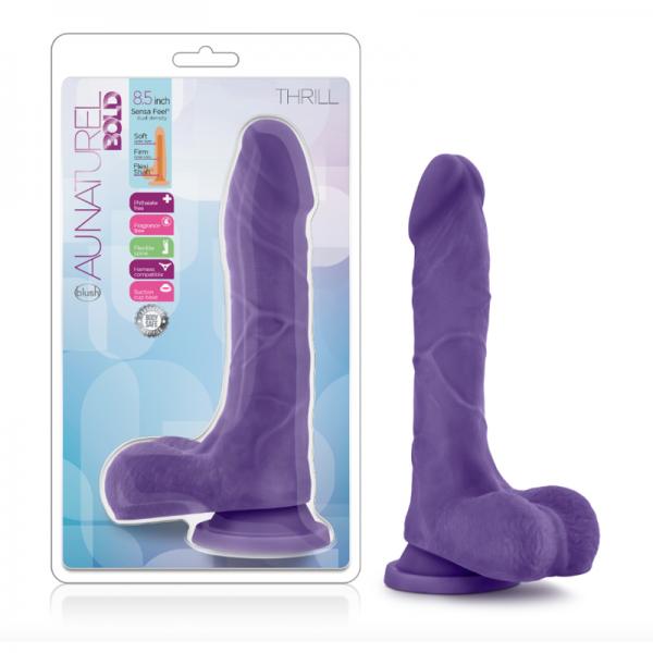 Blush Au Naturel Bold Thrill 8.5 Dildo - Purple