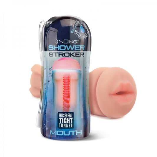 Happy Ending Self-lubricating Shower Stroker - Mouth