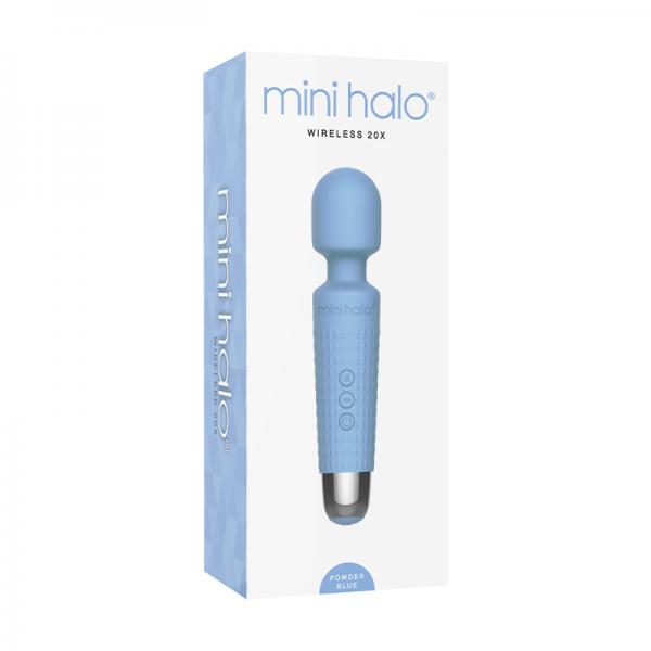 Mini Halo Wireless Wand 20x Silicone Powder Blue