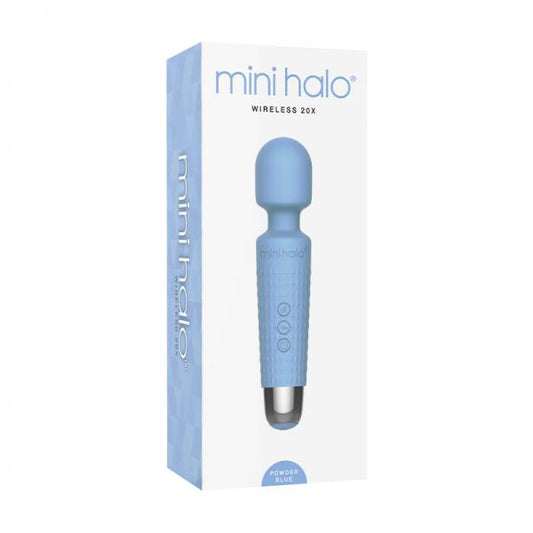 Mini Halo Wireless Wand 20x Silicone Powder Blue